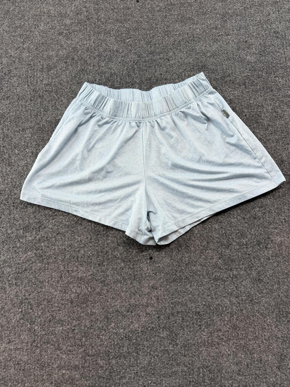 Eddie Bauer Sleep Shorts Womens Small Blue Jersey Elastic Waist Lounge